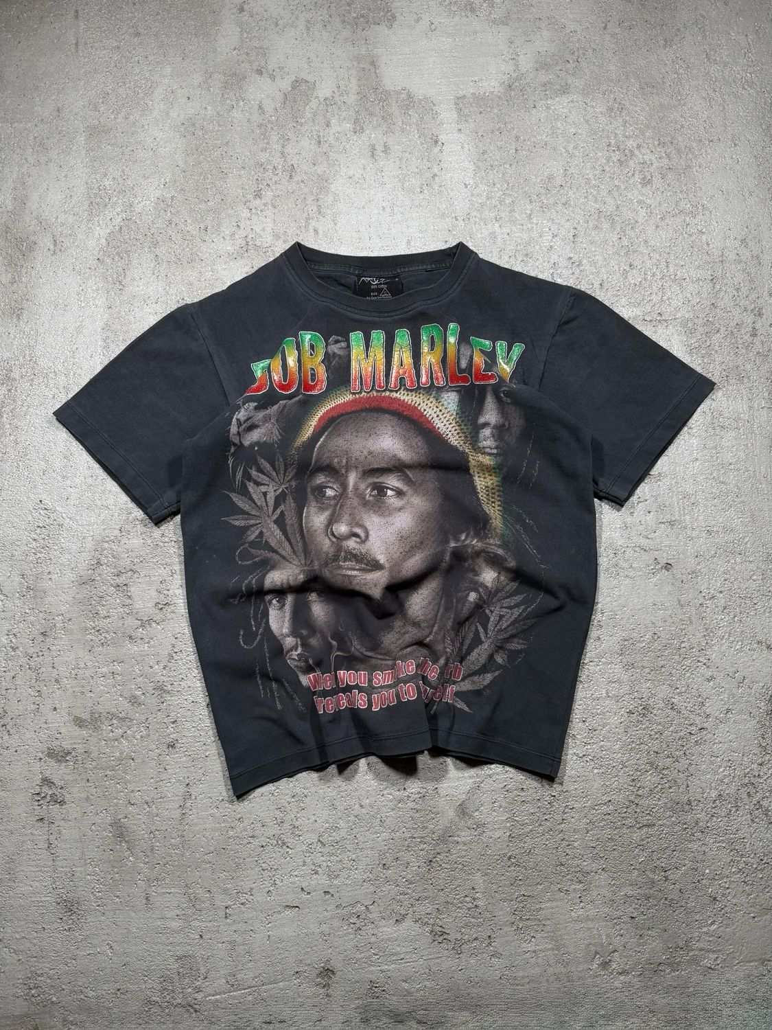 T-Shirt Bob Marley Quote Black S
