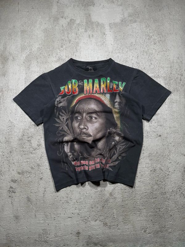 T-Shirt Bob Marley Quote Black S
