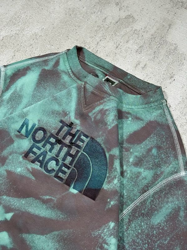 Crewneck The North Face Logo Tiedye Turquoise L