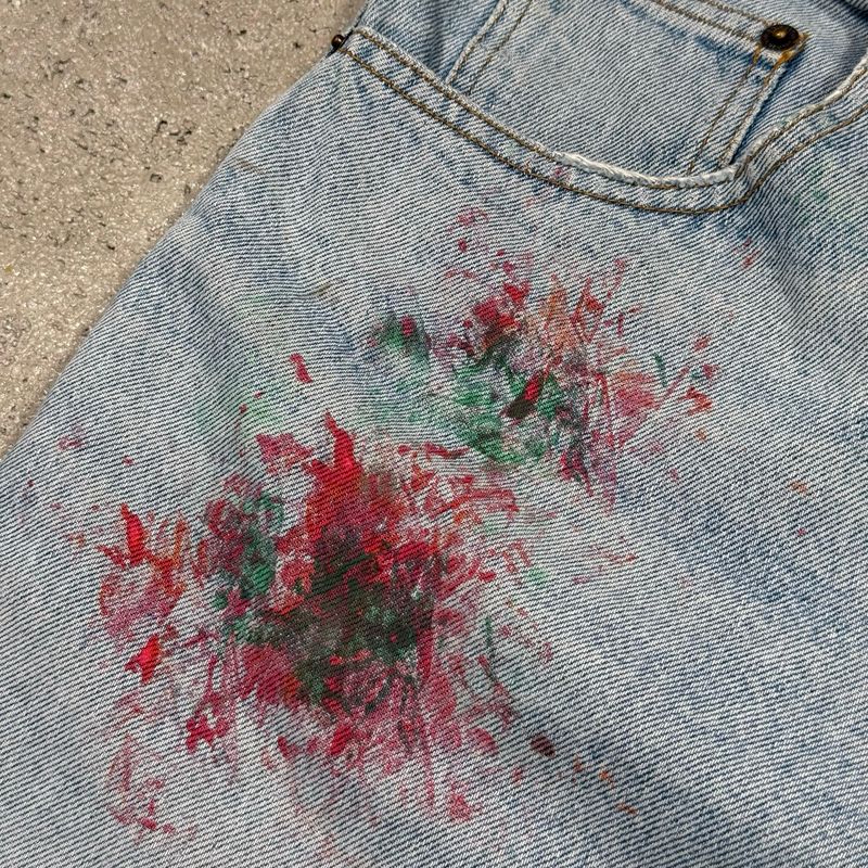 Szorty Adams Splatters Custom Light-Blue
