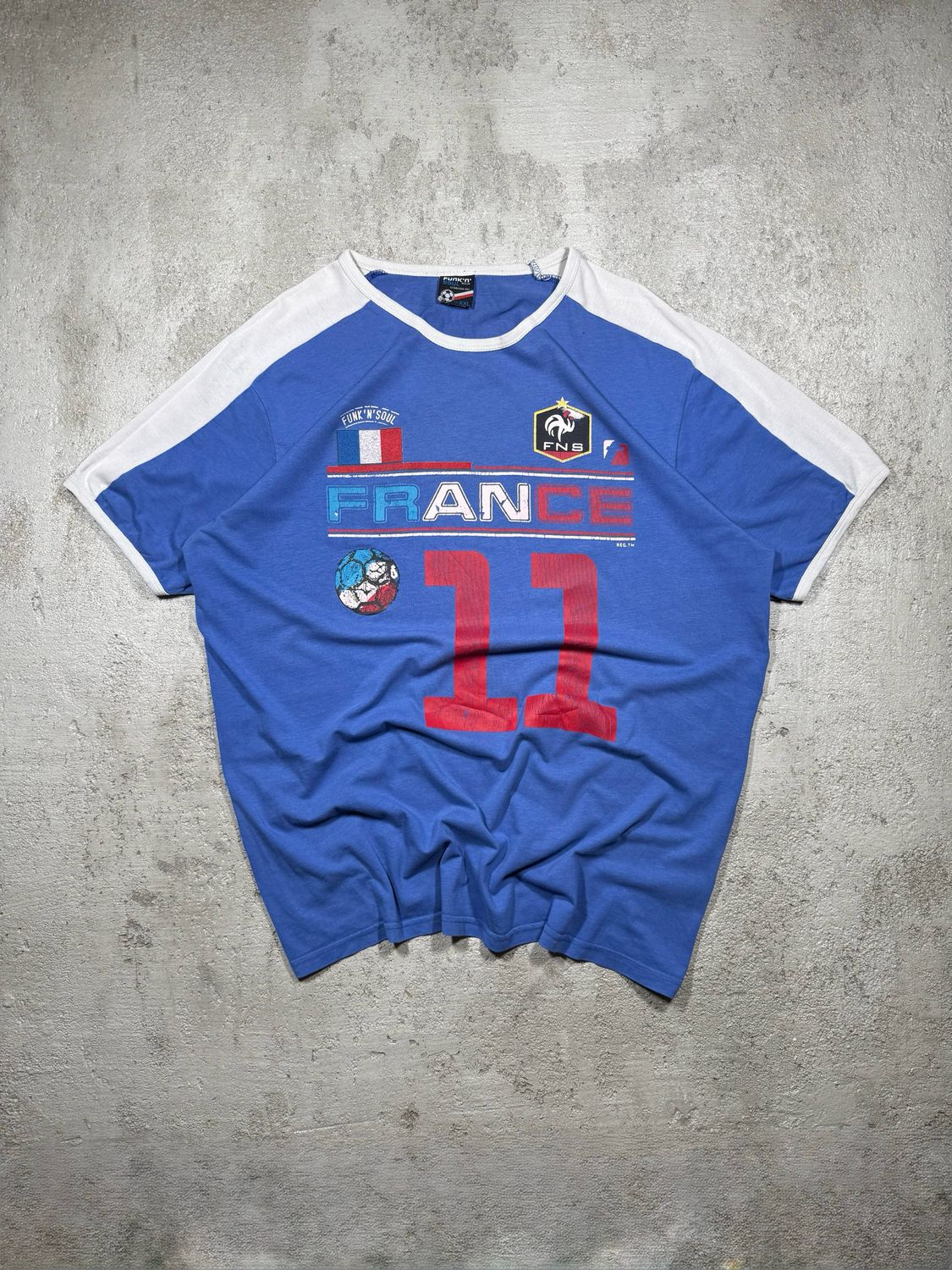 [S] T-Shirt Funk'N'Soul France Blue M