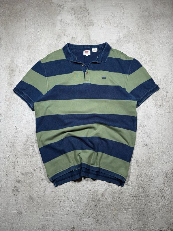 Polo Levi's Gre/Stripes Navy S