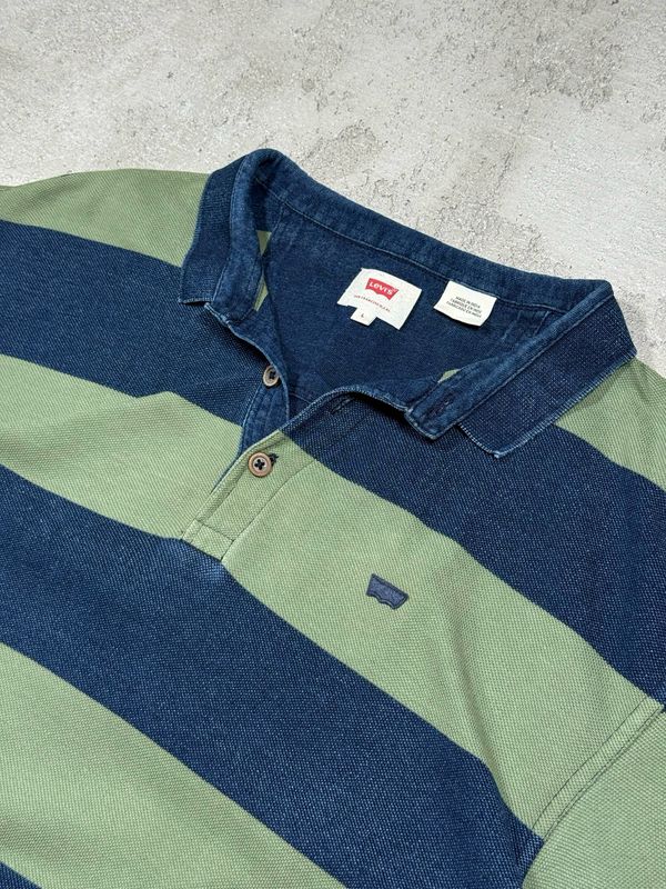 Polo Levi's Gre/Stripes Navy S