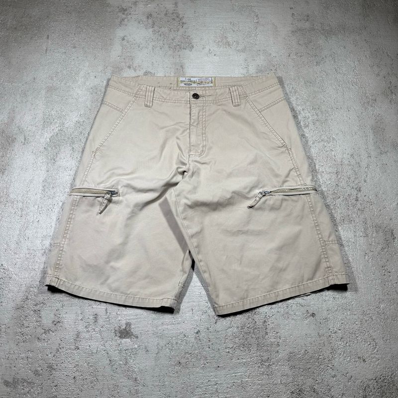 Szorty Lee Dungares Cargo Camo Distressed Beige 34