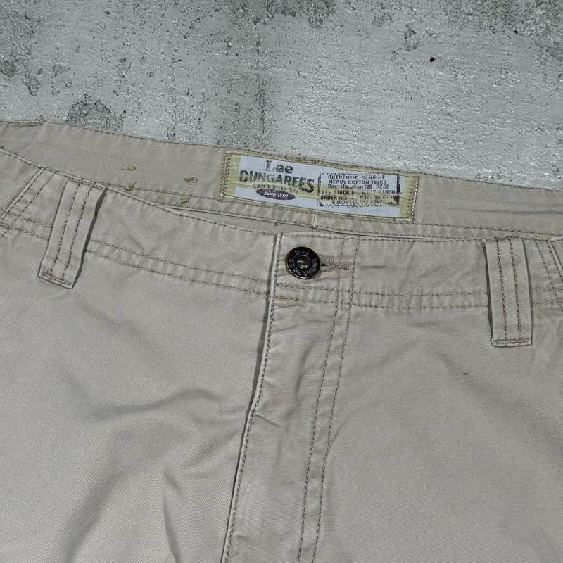 Szorty Lee Dungares Cargo Camo Distressed Beige 34