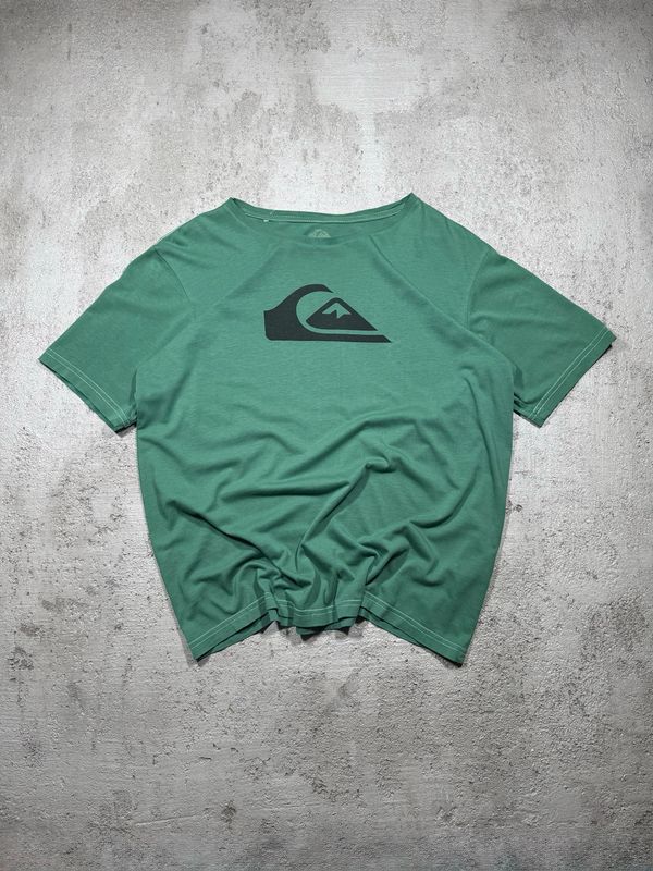 T-Shirt Quiksilver Bla/Logo Green M