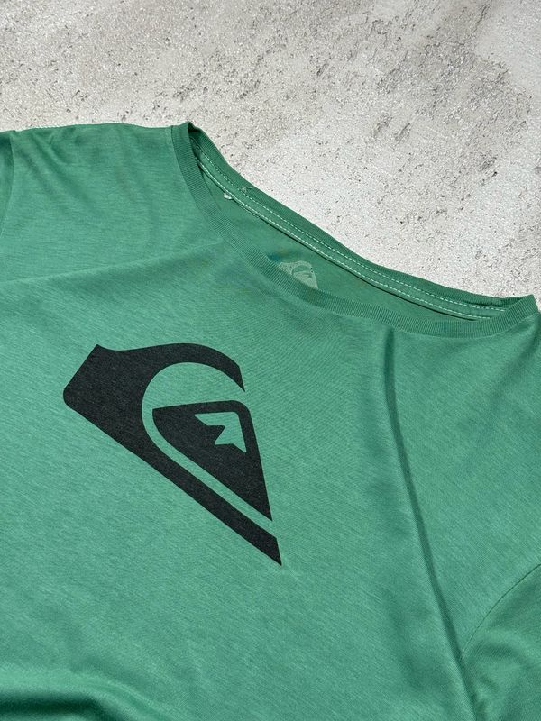 T-Shirt Quiksilver Bla/Logo Green M