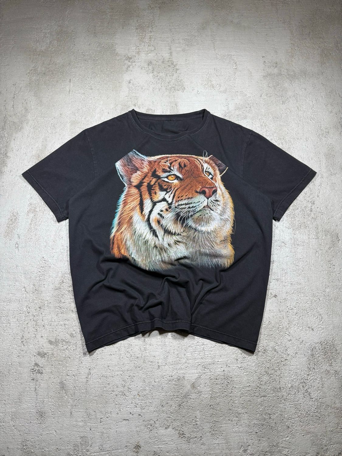T-Shirt Tiger Face Black M