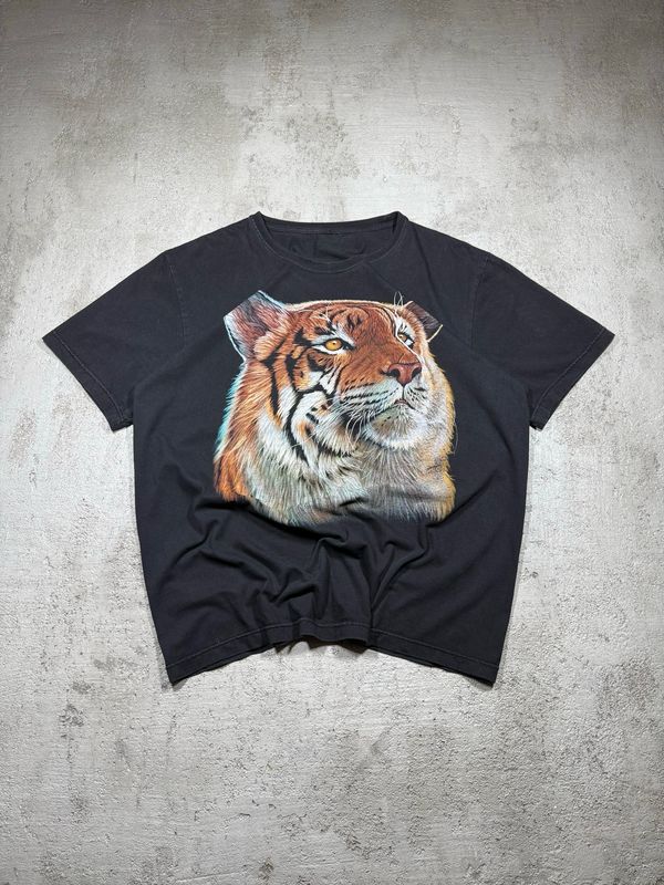 T-Shirt Tiger Face Black M