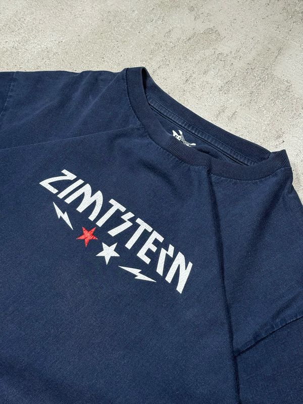 T-Shirt Zimtstern Wh/Spellout Navy M
