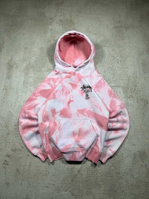 Hoodie Stussy Face Back Tie Dye XS