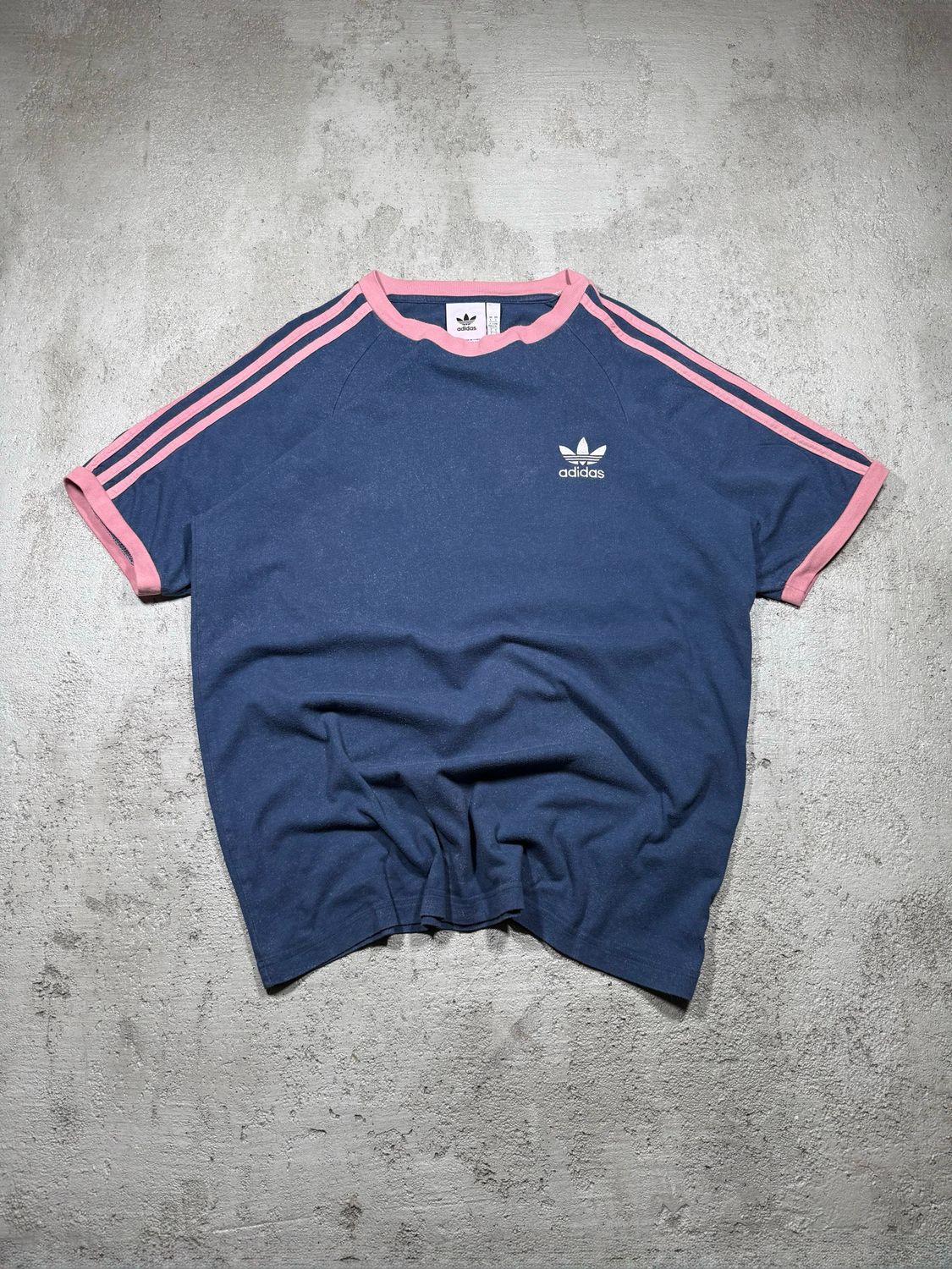 T-Shirt Adidas Originals Wh/Logo Pin/Stripes Navy M