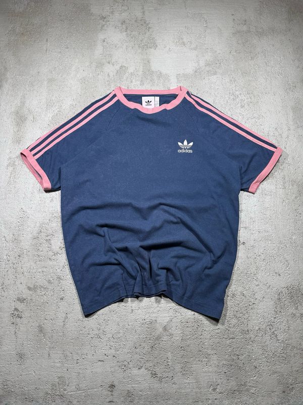 T-Shirt Adidas Originals Wh/Logo Pin/Stripes Navy M