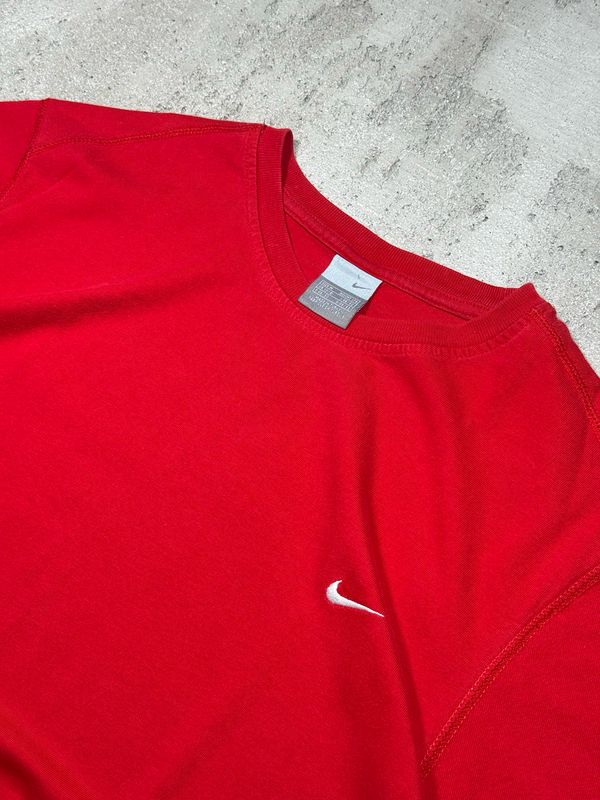 T-Shirt Nike Wh/Swoosh Red M