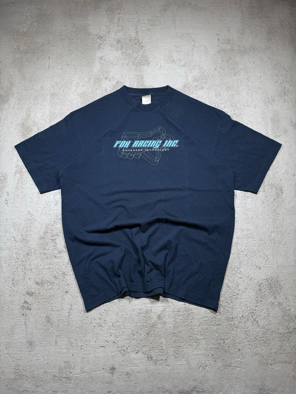 T-Shirt Fox Racing Blu/Spellout Navy M