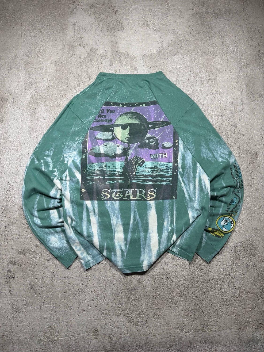 Longsleeve Stussy Until You Are Crowned Green Dye M