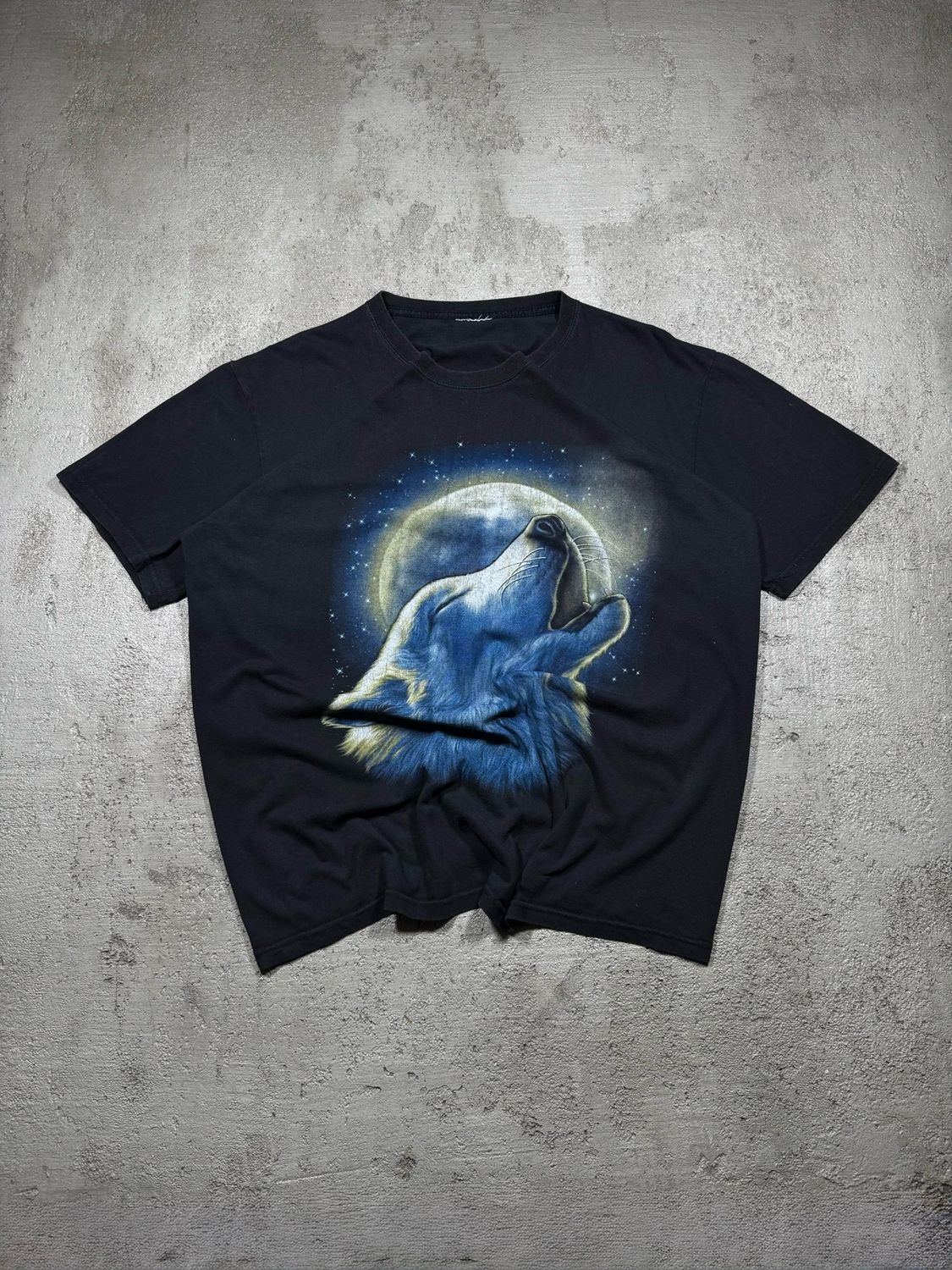 T-Shirt Wolf in the Moon Black M