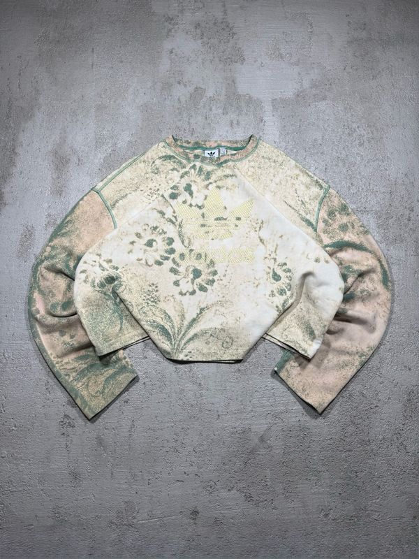 Crewneck Adidas CropTop Flowers Dye XL
