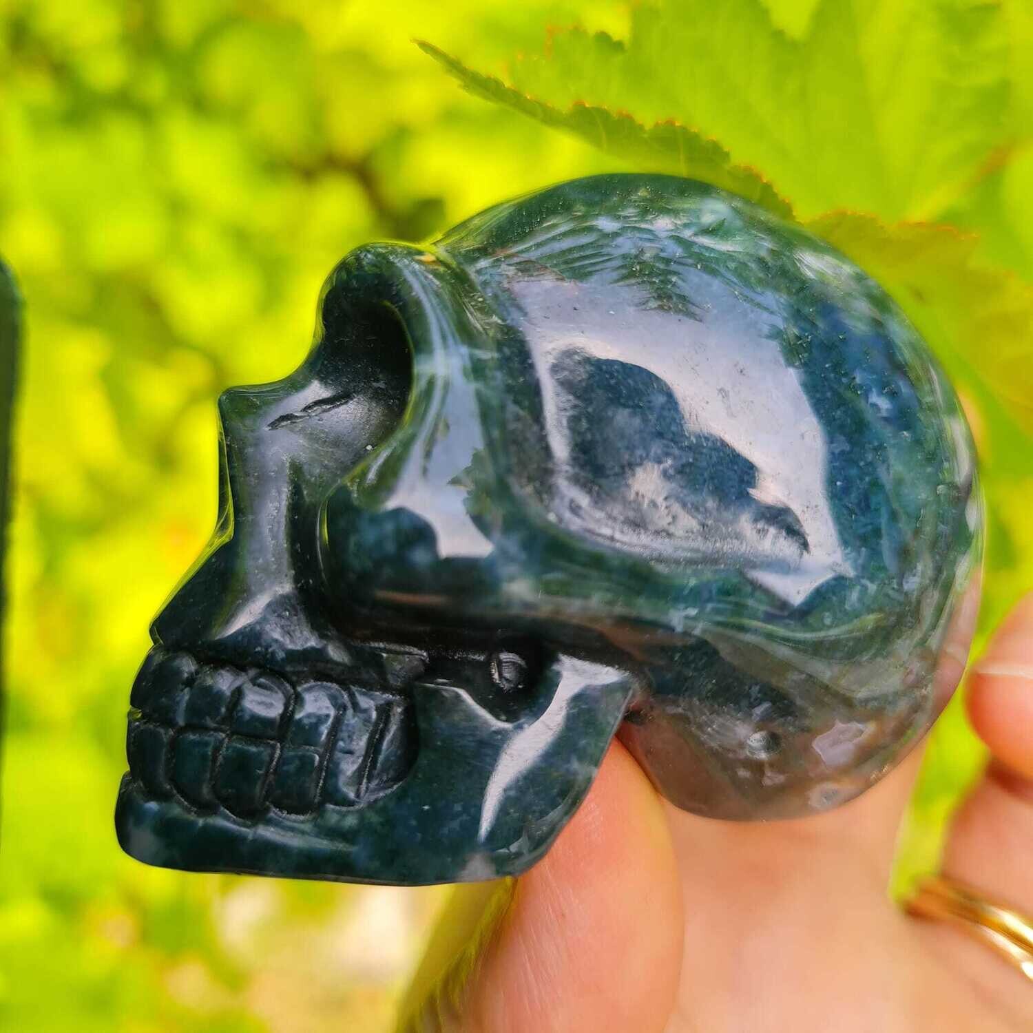 Earth Magic Agate Crystal Skull 2.5&quot;