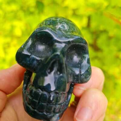 Earth Magic Agate Crystal Skull 2.5