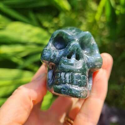 Earth Magic Agate Crystal Skull 2.25