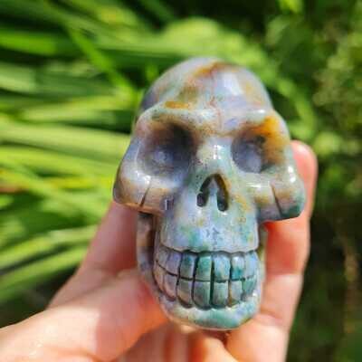 Earth Magic Jasper Crystal Skull 2.5