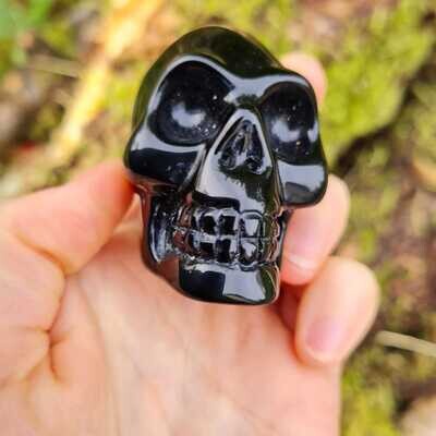 Black Obsidian Crystal Skull 2