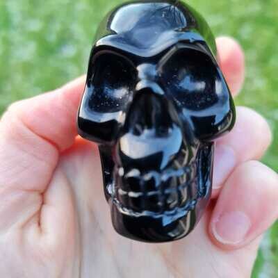 Black Obsidian Crystal Skull 2
