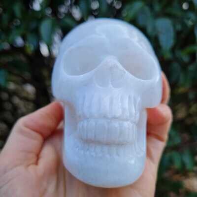 Scolecite Crystal Skull 3.75