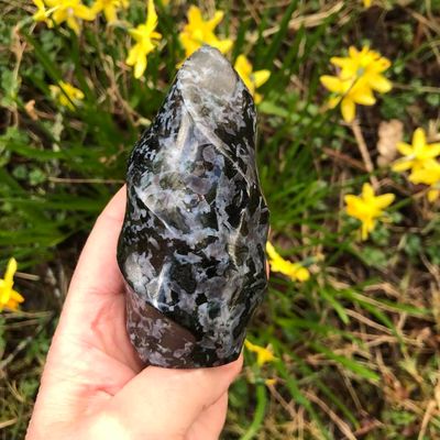 Mystic Merlinite (Gabbro) Dragon Flame Crystal 6.25