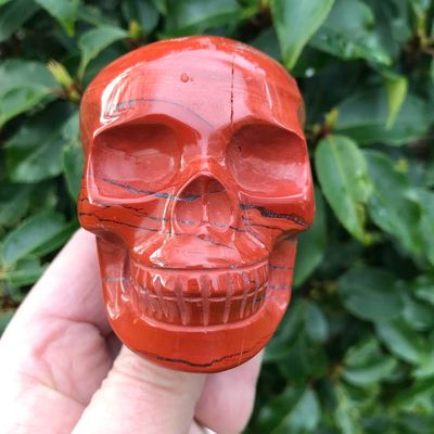 Red Jasper Crystal Skull 3.25