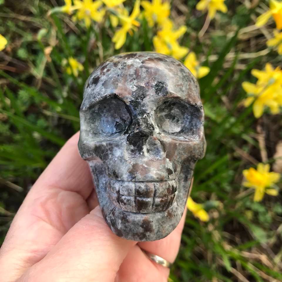 Yooperlite Crystal Skull 3.5"*