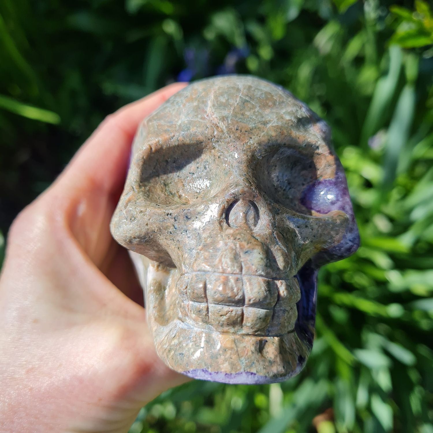 Lepidolite Crystal Skull 3.5"*