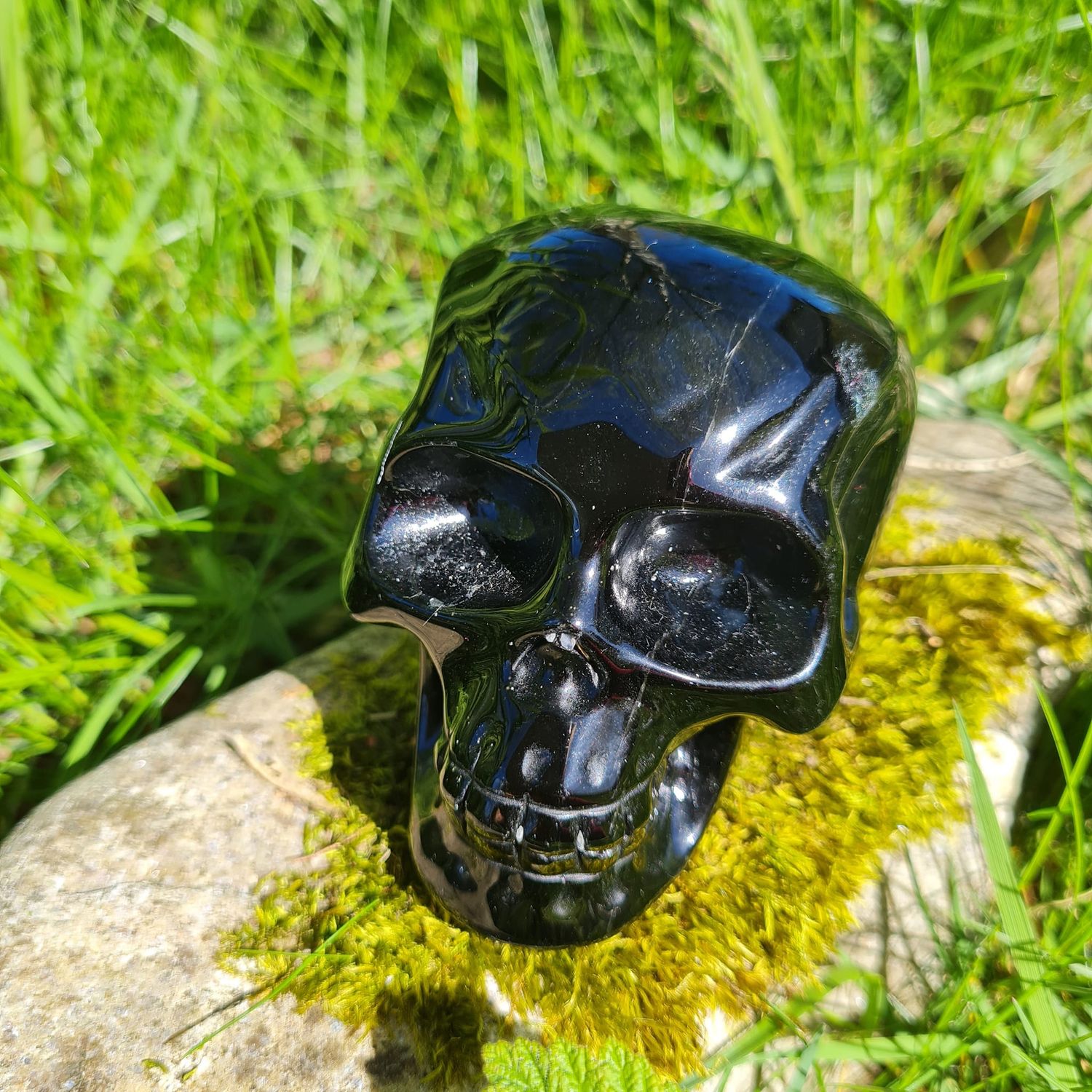 Black Obsidian Crystal Skull 3.5"*