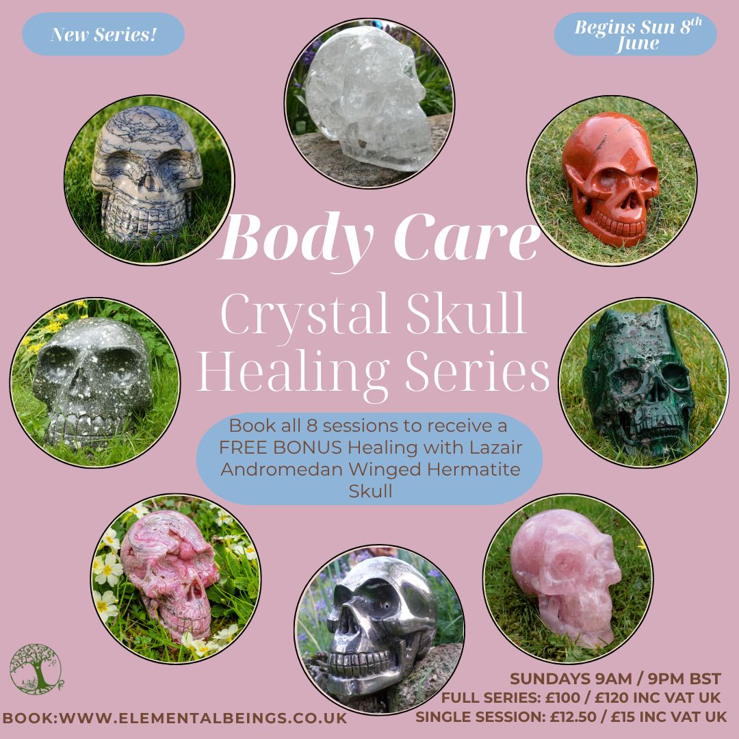 Body Care Crystal Skull Healing Series