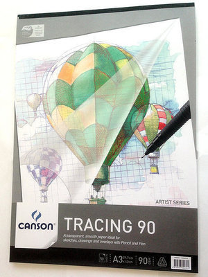 A3 Pad Canson Tracing Paper 90gsm