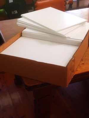 40" x 60"  3mm Foam Board White Box - 35 sheets