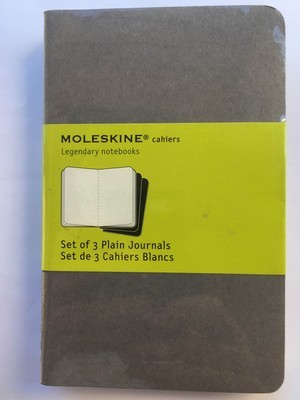 Moleskine A6 Set of 3 Plain Journals