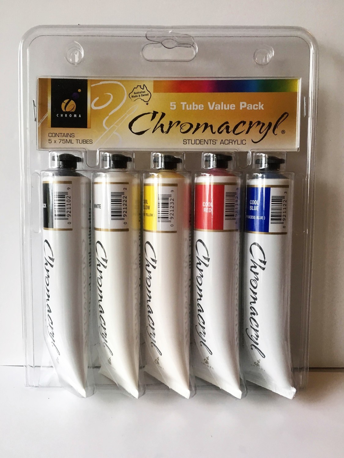 Chromacryl Student Acrylic 5 Tube Paint Sets
