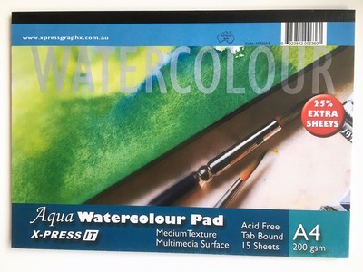 A4 Watercolour Pad - 200gsm Medium Texture