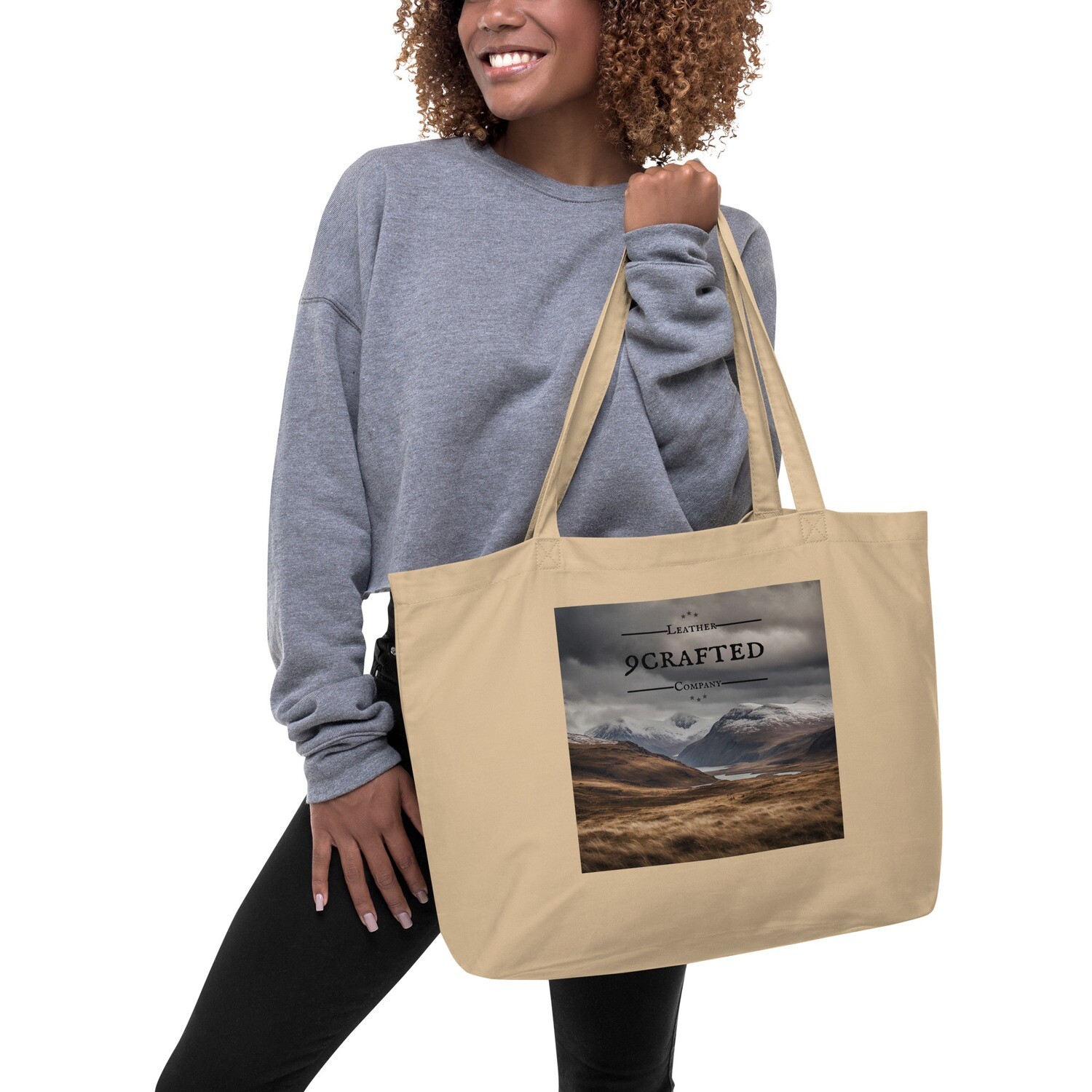 Large organic tote bag