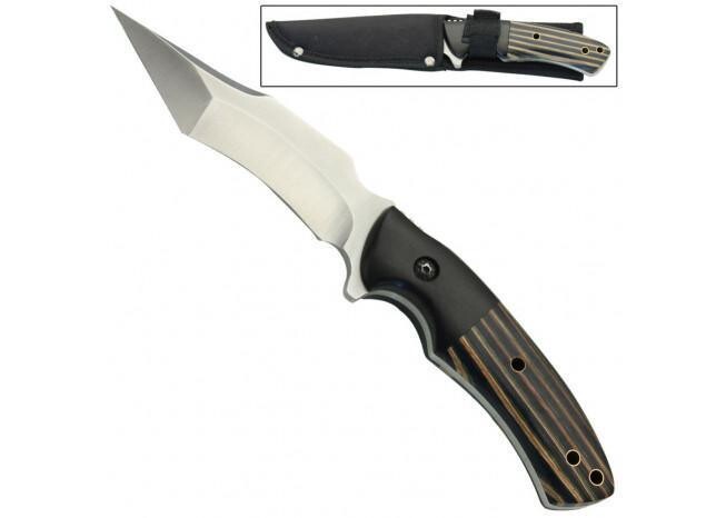 Couteau de chasse extérieur à lame fixe Full Tang Game Warden