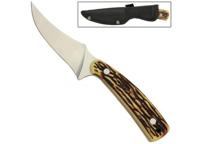 Couteau de chasse et d'extérieur Alpine Tundra Stag Full Tang Skinner