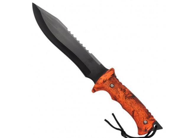 Couteau Bowie à dos de scie pour agression anxieuse