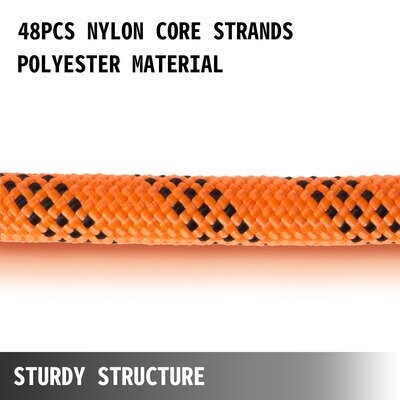 VEVOR Corde en polyester double tresse de 7/16 pouces, 200 pieds, corde de traction en nylon, 880 lb, corde de voile en polyester haute force pour arboriste, jardinage, marine (7/16 pouces-200 pieds) VEVOR Corde en polyester double tresse de 7/16 pouces, 200 pieds, corde de traction en nylon, 880 lb, corde de voile en polyester haute force pour arboriste, jardinage, marine (7/16 pouces-200 pieds)