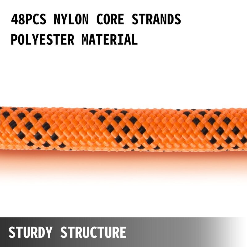 VEVOR Corde en polyester double tresse de 7/16 pouces, 200 pieds, corde de traction en nylon, 880 lb, corde de voile en polyester haute force pour arboriste, jardinage, marine (7/16 pouces-200 pieds) VEVOR Corde en polyester double tresse de 7/16 pouces, 200 pieds, corde de traction en nylon, 880 lb, corde de voile en polyester haute force pour arboriste, jardinage, marine (7/16 pouces-200 pieds)