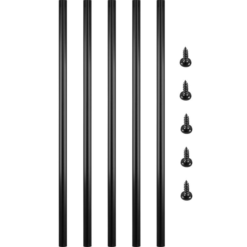 VEVOR Lot de 101 balustres de terrasse en métal, balustre d'escalier de 66 x 1,9 cm avec vis, rampe de terrasse en alliage d'aluminium pour terrasse en bois et composite VEVOR Lot de 101 balustres de terrasse en métal, balustre d'escalier de 66 x 1,9 cm avec vis, rampe de terrasse en alliage d'aluminium pour terrasse en bois et composite