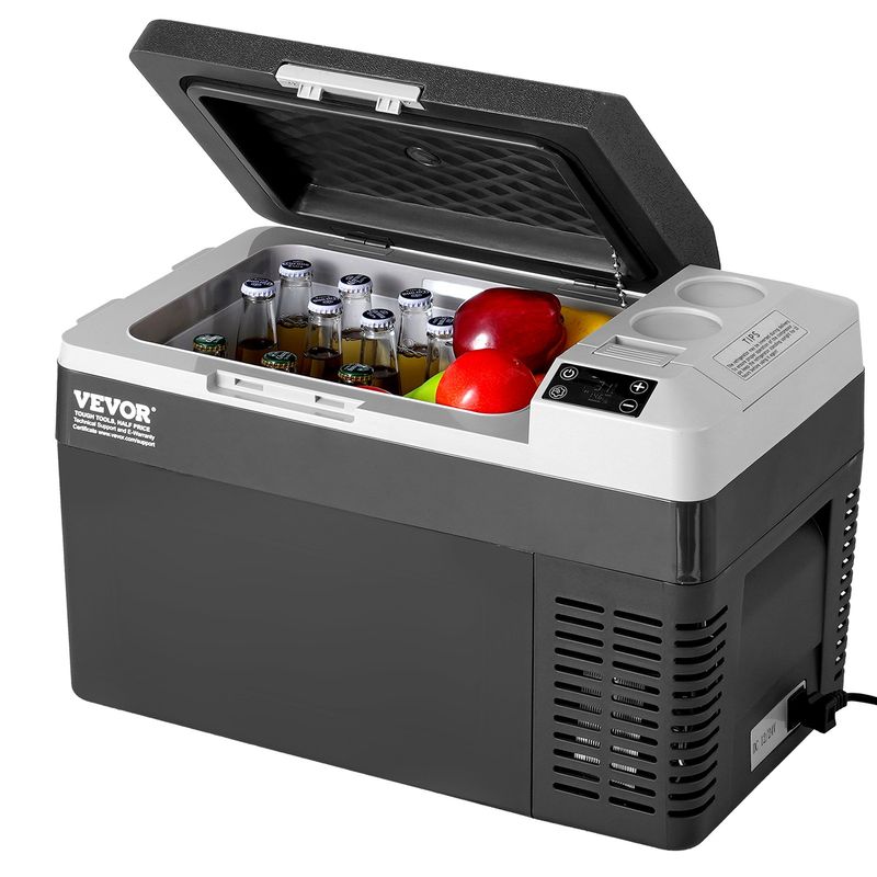 Réfrigérateur congélateur portable pour voiture VEVOR, compresseur 25 L, zone unique pour voiture et maison