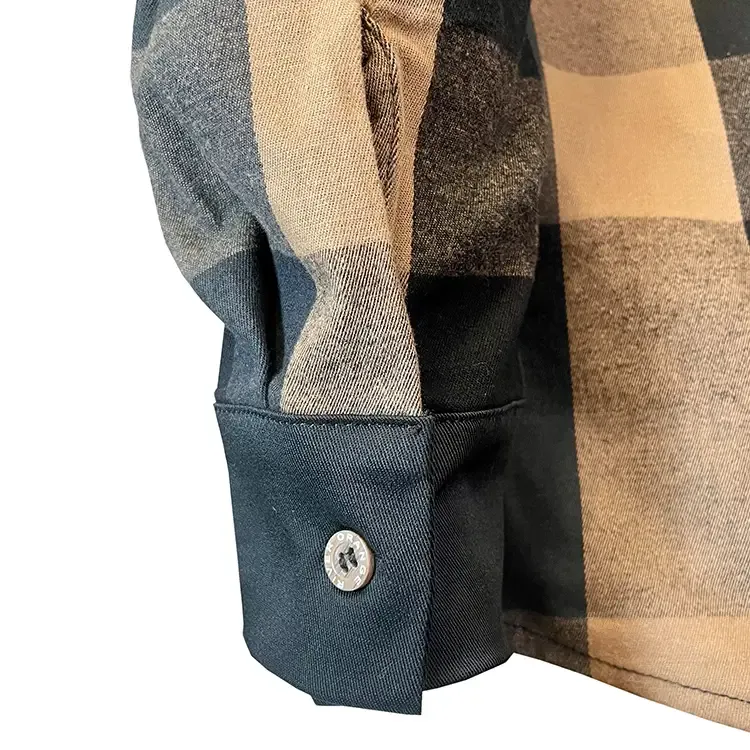 Chemises À Carreaux Or® Billy Relax Fit En Coton Et Suède Stretch Pour Hommes