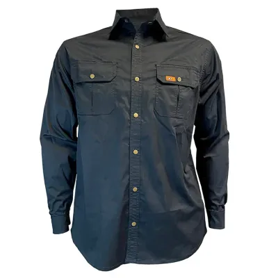 Chemise à manches longues et boutons-pression en stretch OR® Justin, coupe décontractée